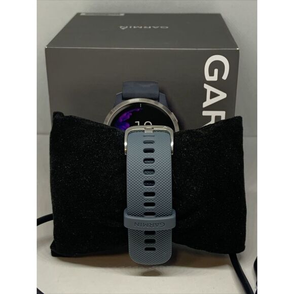Garmin 62A020364 Unisex Gray Rubber Strap Digital Black Dial Smartwatch WAT38 main image 4